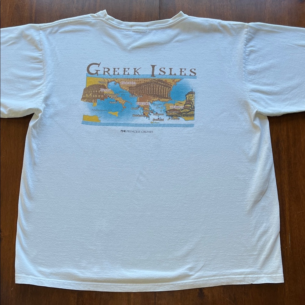 Greek Isles Graphic Tee - White